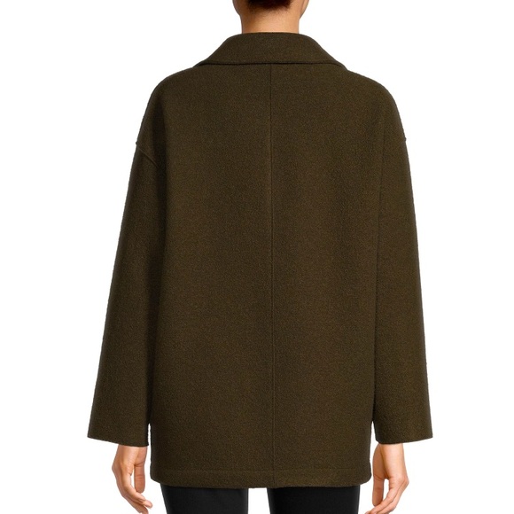 Harris Wharf London Oversized Drop-Shoulder Double-Breasted Wool Jacket - Picture 2 of 15